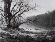 Atkinson Grimshaw November Morning on the River Wharfe Sweden oil painting artist